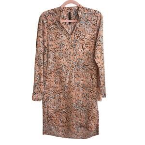 W118 By Walter Baker Peach Printed Shirt Dress